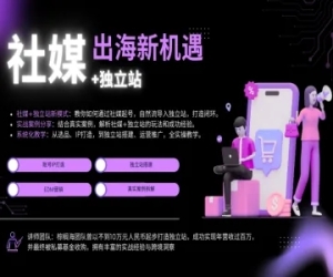 社媒+独立站线上视频课2025跨境出海跨境教程