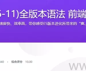 JavaScript ES6到ES11全版本语法攻略 前端必备基础实战完整版