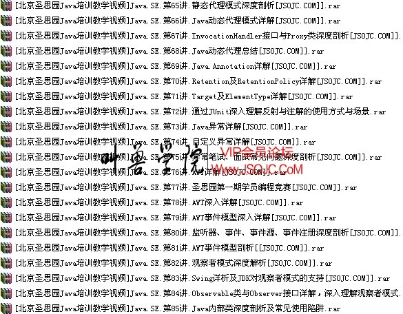 北京圣思园 java.se视频教程